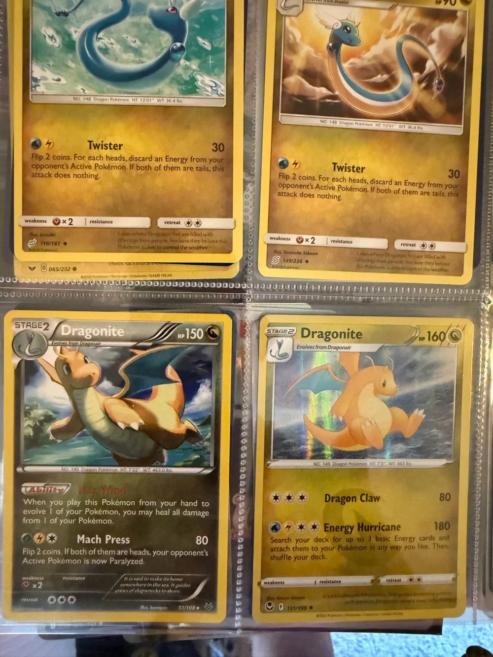 Dratini, Dragonair & Dragonite Pokémon Evolution Card Lot 🐉